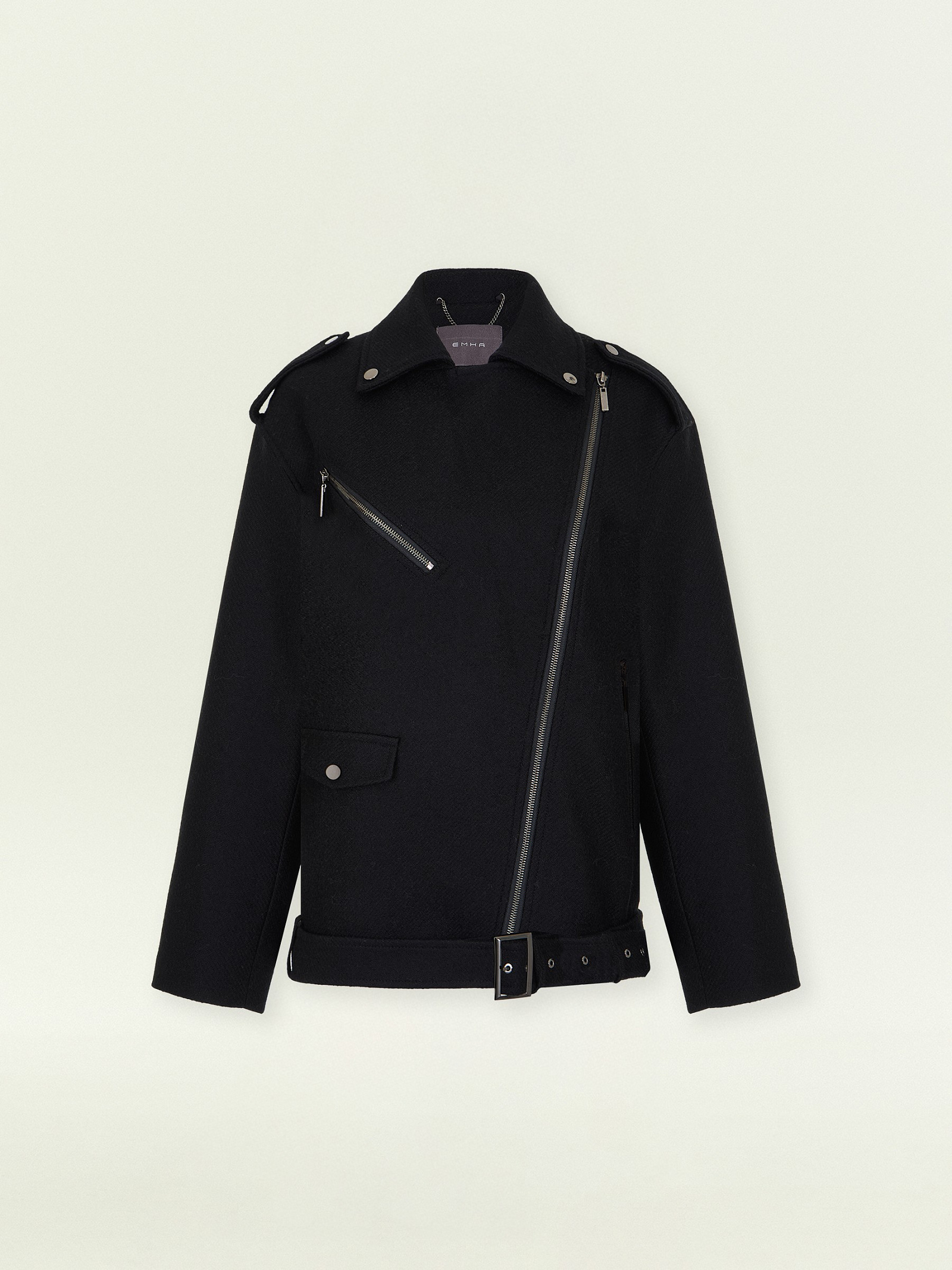 Укороченное пальто из шерсти